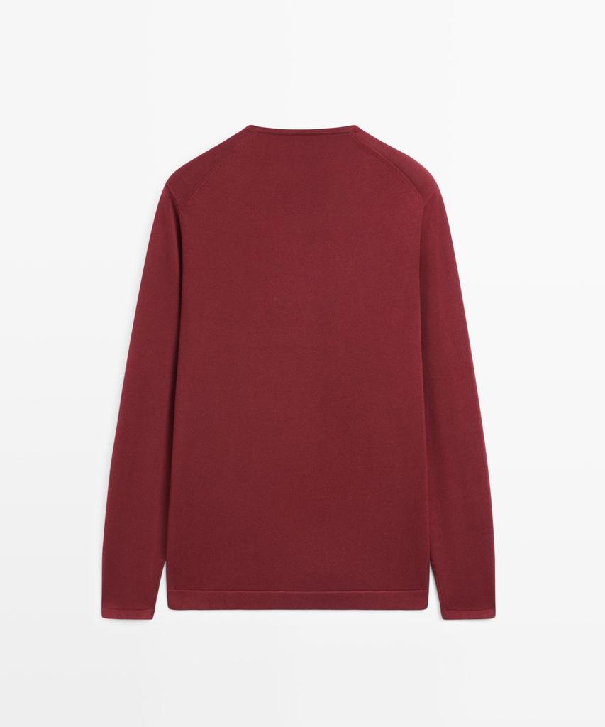 Masimodutti Cotton Round Neck Knit Sweater
