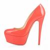 Cross-dresser Unisex Men's Hot Drag Queen Sexy Round Toe Elegant Arc Platform Hight Heel Shallow Shoes Heels Pump Nightclub SM Gay Newhalf