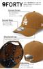 New Era LANY 9FORTY ONSPOTZ Special Edition LA Toasted Peanuts FREE 9Forty Cloth Strap Washed Cotton MLB Los Angeles Dodgers Cap