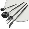 9pcs/Set Travel Cutlery Set Portable Gold Dinnerware Set Stainless Steel Tableware Set With Metal Straw Brush Chopsticks Bag