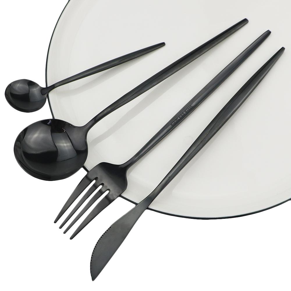 9pcs/Set Travel Cutlery Set Portable Gold Dinnerware Set Stainless Steel Tableware Set With Metal Straw Brush Chopsticks Bag