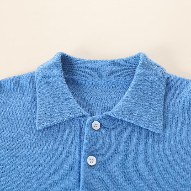 Kids' Winter Polo Neck 100% Wool Sweater