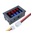 DC 100V 200V 500V 10A Digital Voltmeter Ammeter Blue Red 0-500V Voltage Meter Auto Car Mobile Power Voltage Tester Detector