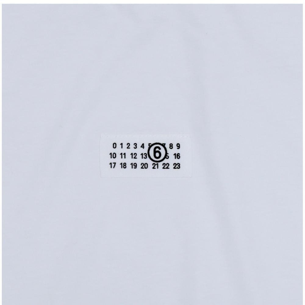 MaiSon Margiela Men S ShorT Sleeve T ShirT Mm6 Numbering Logo paTch Sh0gc0032 M2