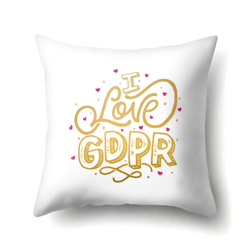 Polyester Pillowcase Automobile Decoration Home Printed Pillowcase