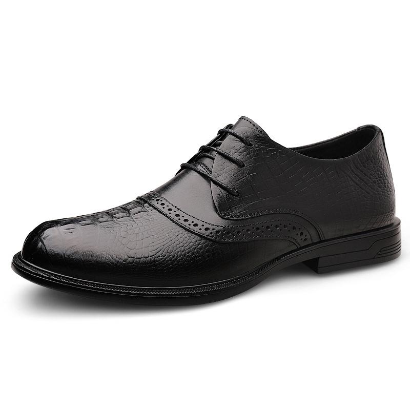 Unisex Lace Up Leather Shoes Dress Shoes Smart Casual Walking Office Commuting and Travel Everyday Formal Style Sizes 38-44