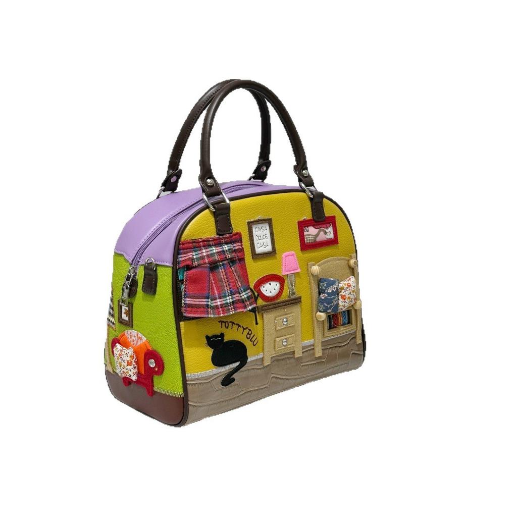 Ladies Bag Portable Messenger Bag Personalized Embroidery Women'S Bag Creative Boston Women'S Bag