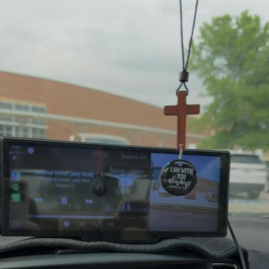 Hölzerner Segensanhänger Auto Rückspiegel Hängeornament Religiöser Dekorananhänger Geschenk für geliebte Menschen