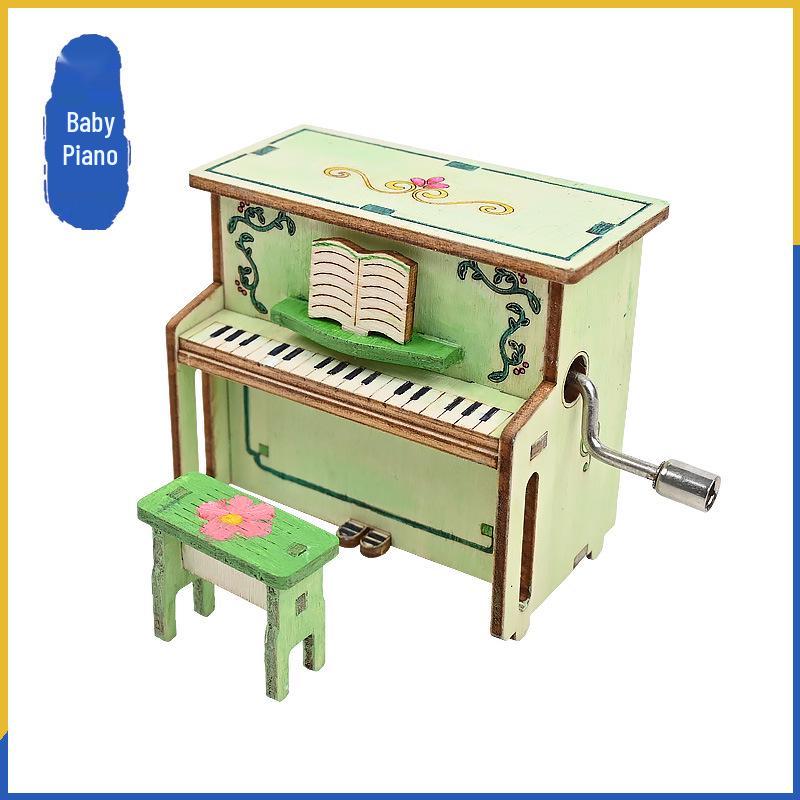 DIY Hand-Crank Music Box Kit: Piano Tech Experiment for Students
