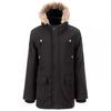 Boys Faux Fur Trim Parka