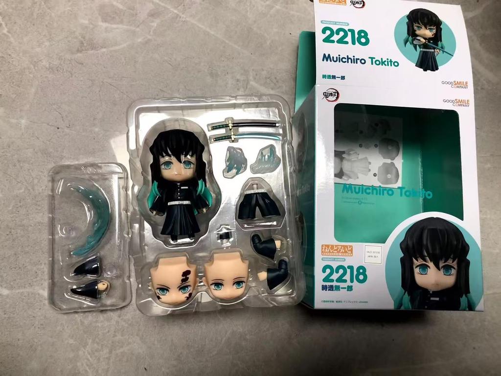 Nendoroid 2217 Ganlu Temple Glass 2218 Tokito Muichiro Q Version Pvc Action Figures Face Replacements Collectible Model Toy Gift