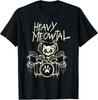 Heavy Metal Headbanger Gift Drummer Cat Playing Drum Meowtal Gift Unisex T-Shirt