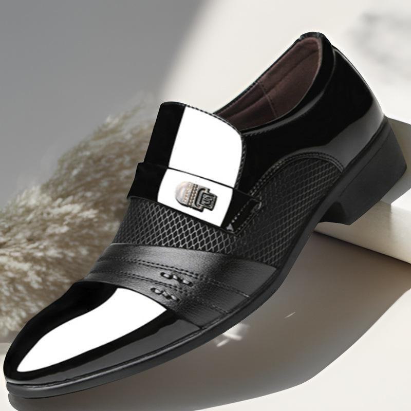 

Мужская повседневная кожаная обувь больших размеров в британском стиле – коллекция Business Formal Весна-Осень 2024 43 чёрный