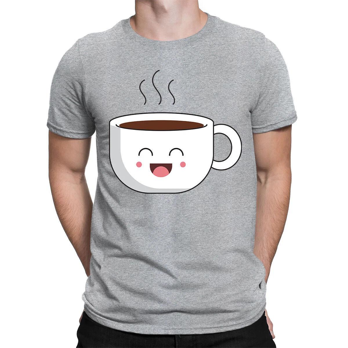 

Coffee Glass Emoticon Caffeine Addicters Gift Funny Mens Womens T-Shirts 5#TA-31 3XL