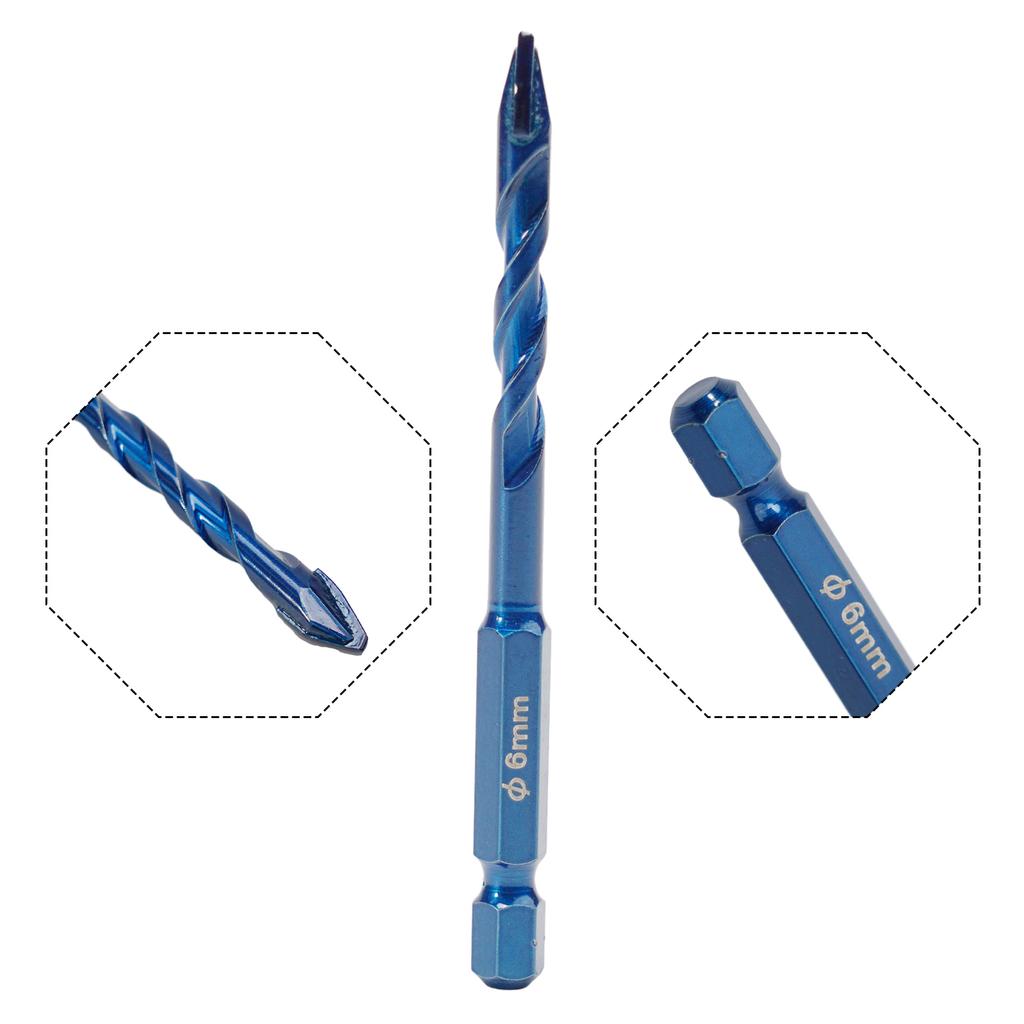 Brand New High Quality Drill Bit 1 Pcs High Hardness Blue Wear Resistance 6mm/8mm/10mm/12mm For Wood For Drywall