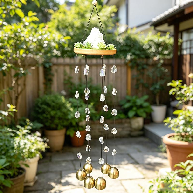 2026 New Home Wind Chime Decoration Wind Chime Decoration Hanging Decoration Wind Chime Pendant (as the picture,One Size)