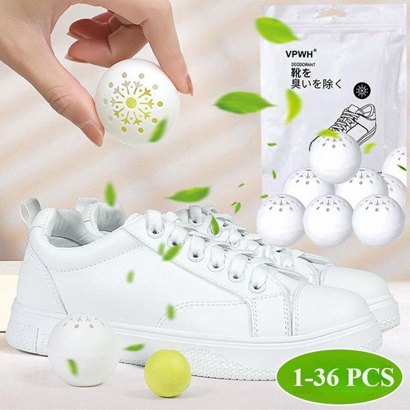 

Deodorizer Freshener Balls For Shoes Multifunction Jasmine Scent Fresheners Footwear Shoe Closet Toilet Deodorization 1PCS білий