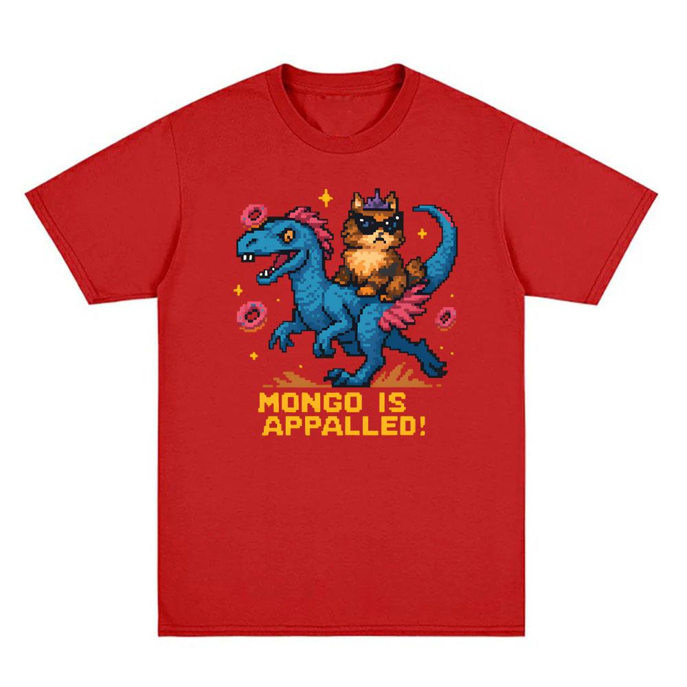 Mongo Is Appalled! Dungeon Crawler Carl T-Shirt Round Neck Comfortable Tees Summer Clothes Fashion Cotton O-neck Tops