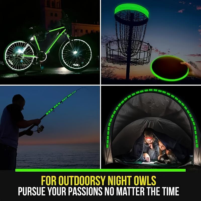 5M Ultra-Bright Glow-in-the-Dark Staircase Safety Tape Fluorescent Green Anti-Collision Adhesive Sticker with PVC Material for Stage and Fire Warning