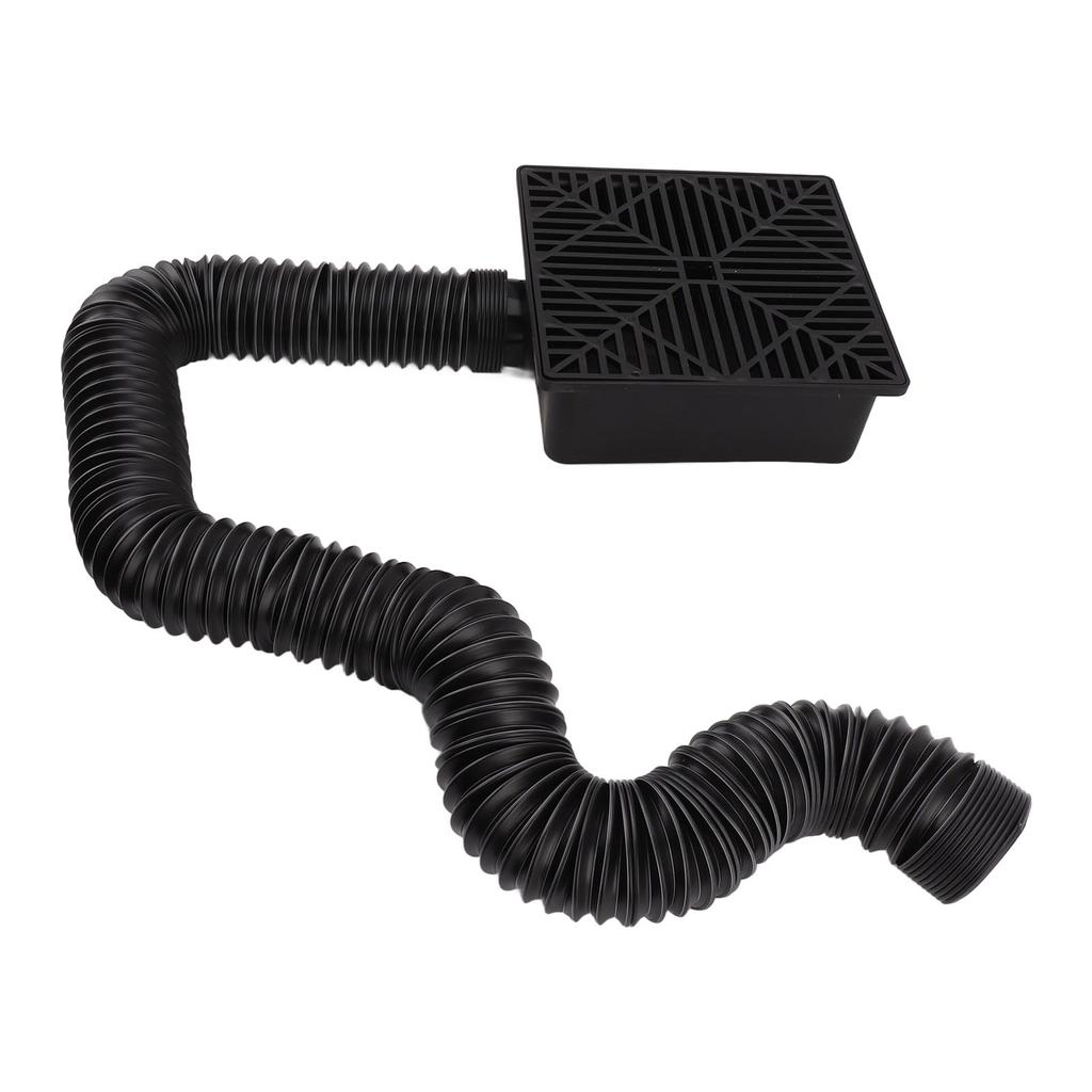 Black Gutter Downspout Extensions Catch Basin Low Profile Downspout Extender Catch Basin Downspout