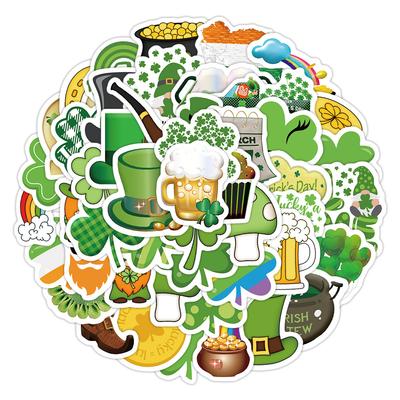 50 Pieces of St. Pa’s Day 2 Graffiti Stickers Suitcase Guitar Notebook Decoration Stickers Waterproof Creative Cartoon Stickers