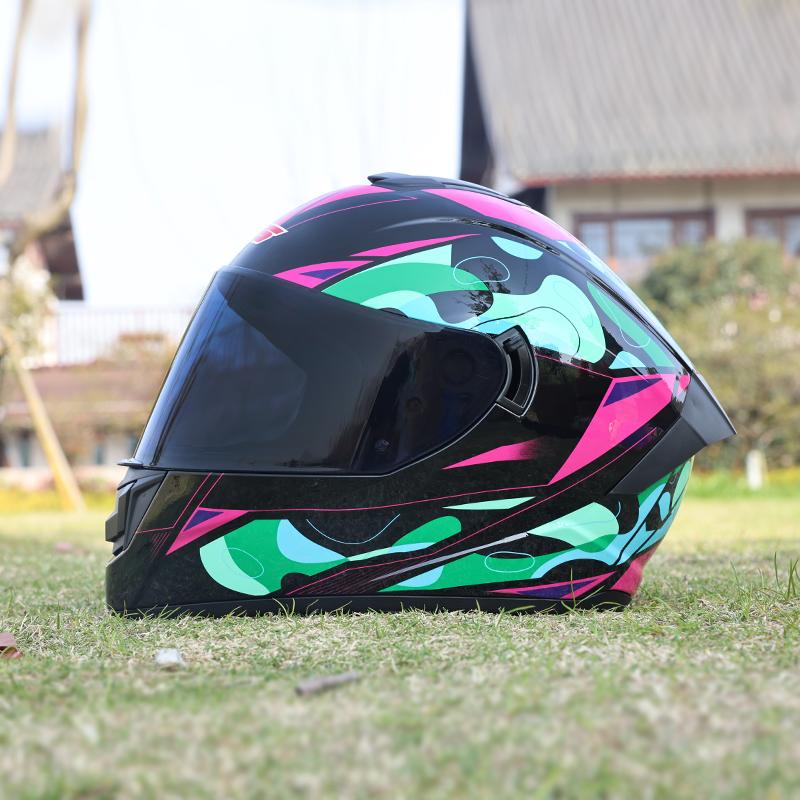 701-LVS-Motorcycle helmet, men's and women's dual mirror full helmet, four season couple motorcycle helmet