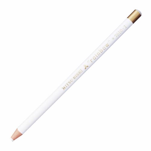 Mitsubishi Pencil Colored Pencil Aqueous Dermatograph No.7610 White 1 Dozen K7610.1