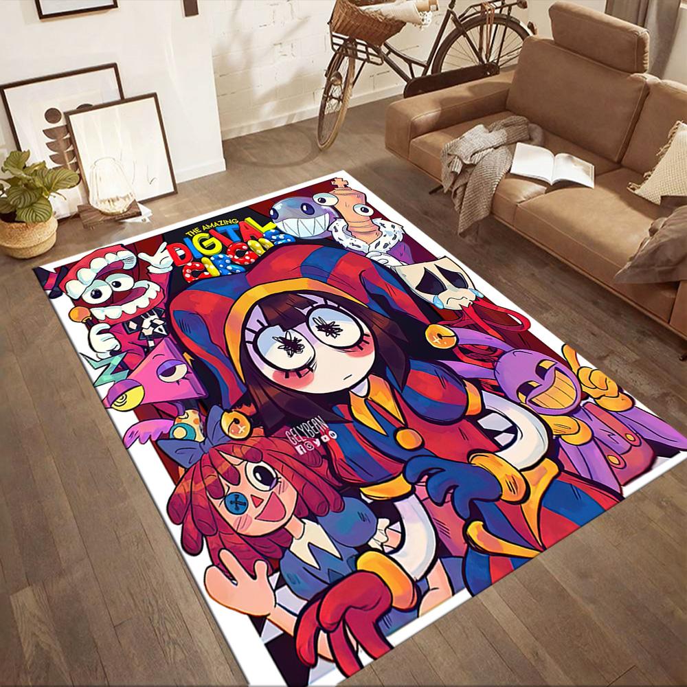 Colorful Chaos Party Square Rugs Are a Great Choice for Living Rooms, Bedrooms, Home Décor, and As Gifts.