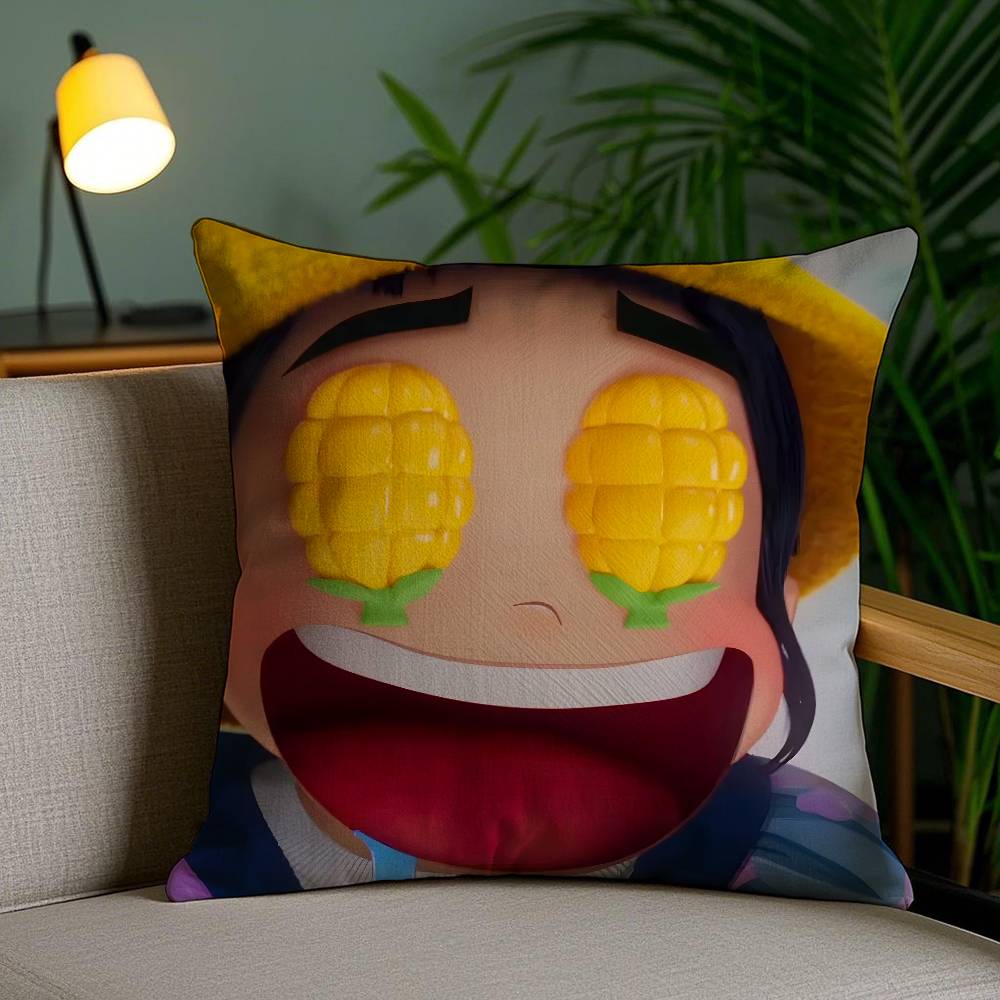 

Подушка Movie KPop D-Demon Hunters Наволочка Защита от пылевых клещей Невидимая молния Диван-кровать 12x12Inch