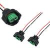 2Pcs H11 H8 Female Connector Adapter Harness Wiring Plug Fog Light Accessories