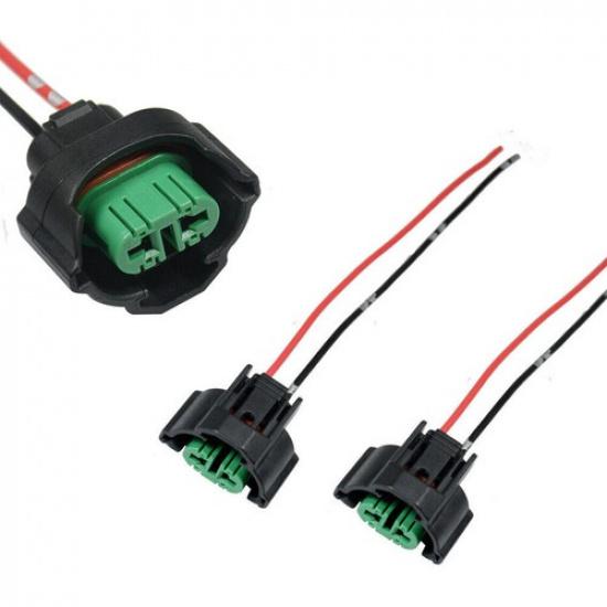 2Pcs H11 H8 Female Connector Adapter Harness Wiring Plug Fog Light Accessories