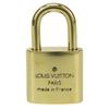 Used LOUIS VUITTON Cadena Key set No.315 metal gold padlock