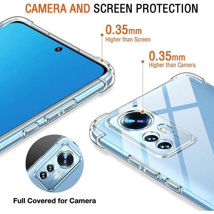 Coque - E.F.CONNECTION - pour Xiaomi 12 Pro - Souple - Transparente - Coins Renforcés - Anti-Rayure