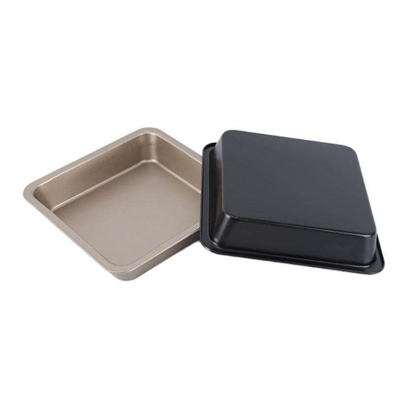 6/8 tum Fyrkantig Bakplåt Non-Stick Kolstål Rostbrödskaka Bröd Baguette Ugn Bakverk Paj Pizza Kakform Bakform