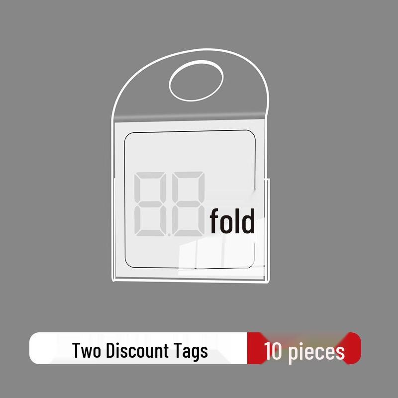 Promotional Clothing Store Hang Tag: Price, Discount, Recommended Label for Shelf Display