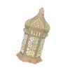 Floor Standing Candle Holder Handmade Iron Moroccan Type Wind Lantern for Ramadan Home Decoration and Celebrations