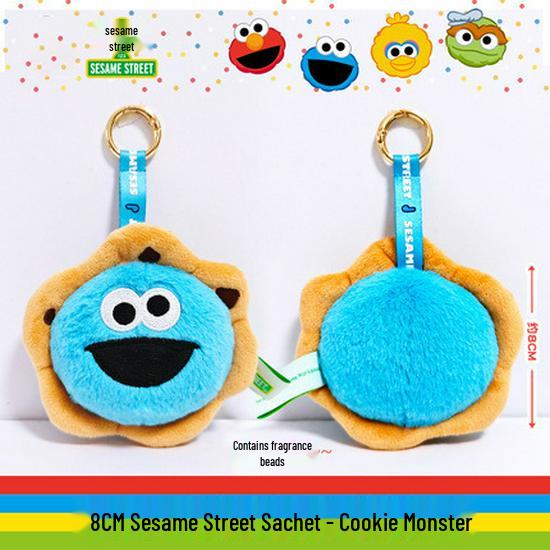 Sesame Street Elmo, Big Bird & Cookie Monster Plush Keychain Backpack Pendants Officially Licensed