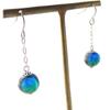 Keramamarine firefly glass earrings for both swinging hook titanium dragonfly Okinawa [GOLD STONE] ears, earrings, beads,