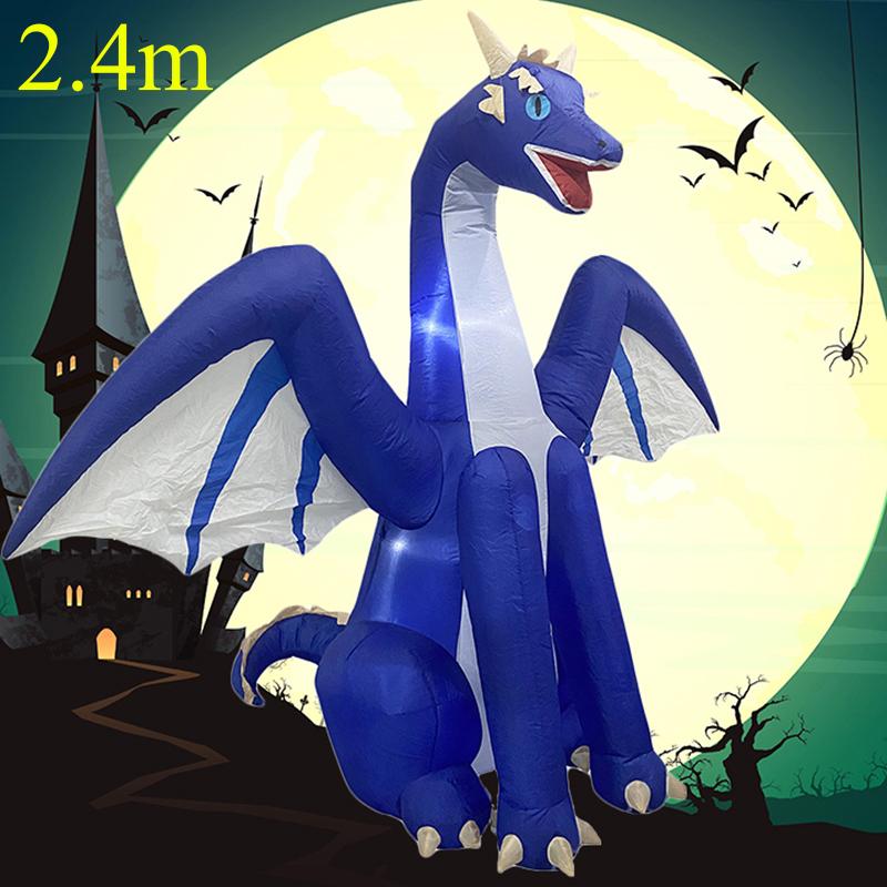 Halloween Inflatable Decoration Courtyard Prop Built-in LED Lights Inflatable Model Outdoor Ornament Party New Year Garden Decor