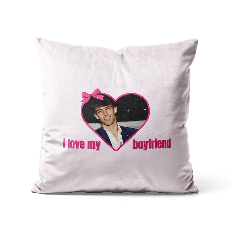 Gaslight Gatekeep Girlboss I Love My Boyfriend Joao Felix Throw Pillow Covers Cushion Cases Pillowcases for Sofa Cm X Cm