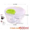 Manual Meat Grinder & Vegetable Chopper - Hand-Crank Dumpling Filling Mixer