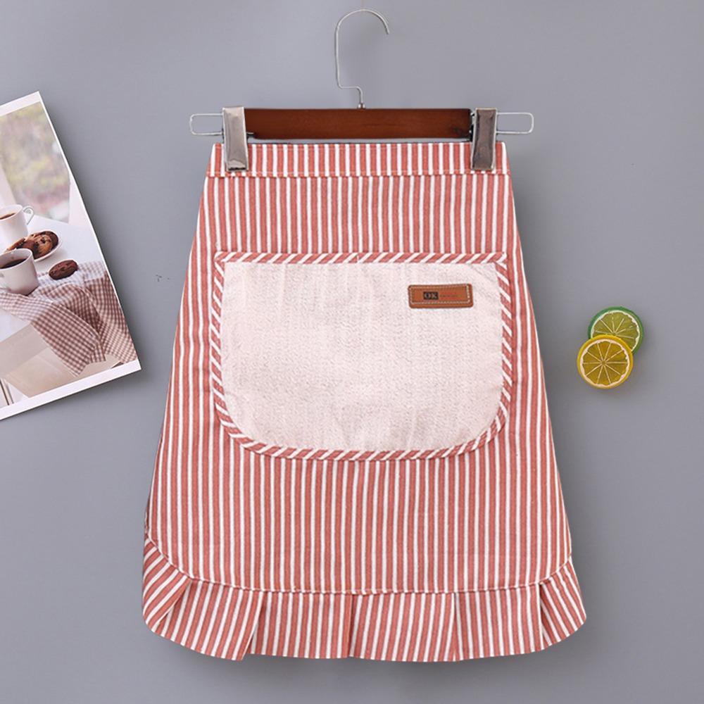 Mode Canvas Köksshorts Andningsbara Oljebeständiga Kaffehusförkläden Tunna Fläckavvisande Cateringarbetskläder för Hemmakök