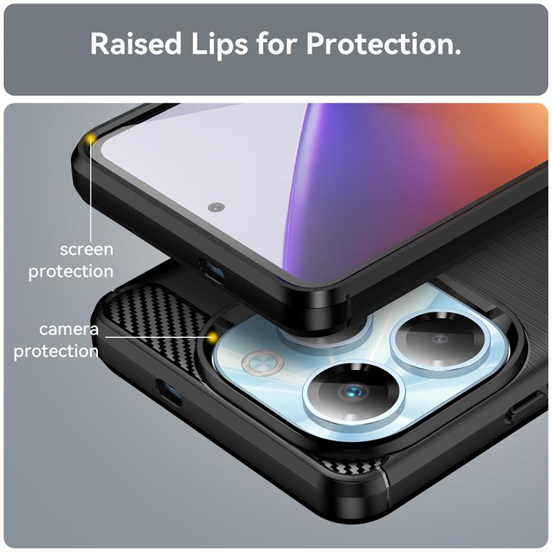 For Cover Infinix Note 40X 5G Case Infinix Note 40X 5G Capas Coque Shockproof Soft TPU Carbon Fiber Fundas Infinix Note 40X 5G