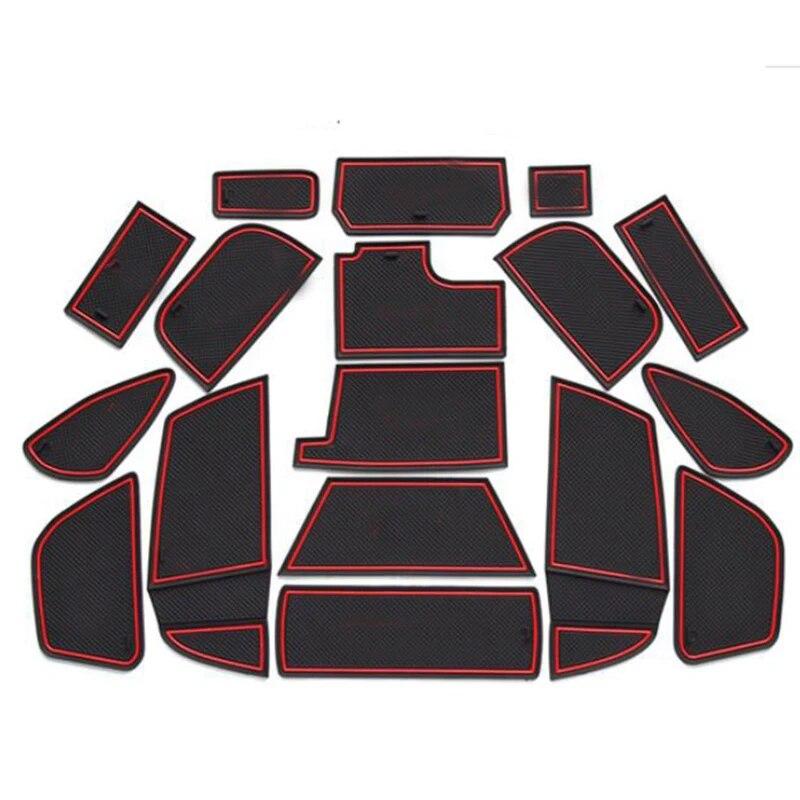 For Ford Focus 2015 2016 2017 Anti Slip Mat Anti-Slip Gate Slot Door Pad Interior Decoration Car-styling Acccessories Sticky
