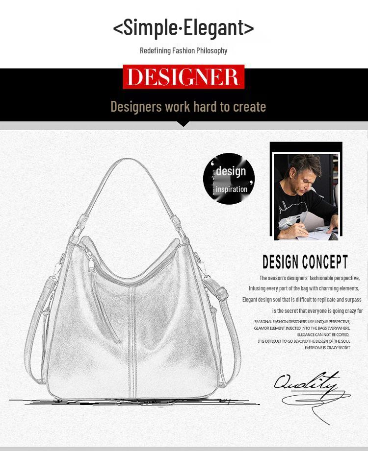 2025 Shiling Autumn Women's Handheld Crossbody PU Tote - Large Capacity