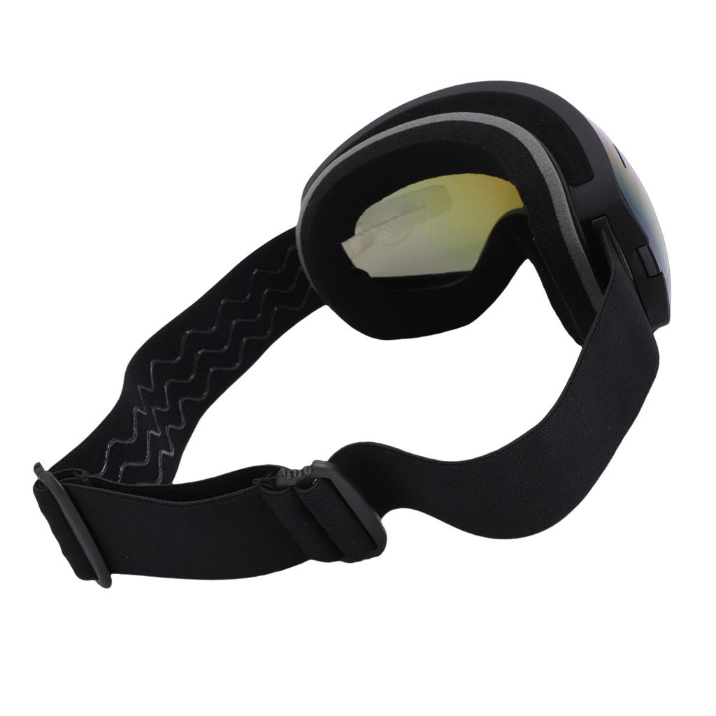 OTG Ski Goggles Over Glasses Ski Snowboard Goggles for Men Women Polarized Windproof Double Layer Anti Fog Black Blue