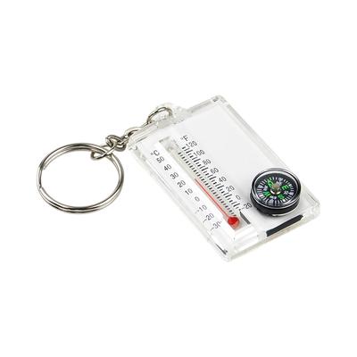 Outdoor Bergsteigen Schnalle Kompass Zeiger Mini Keychain Thermometer Kompass Schlüssel Haken Camping Werkzeuge Kompass Karabiner