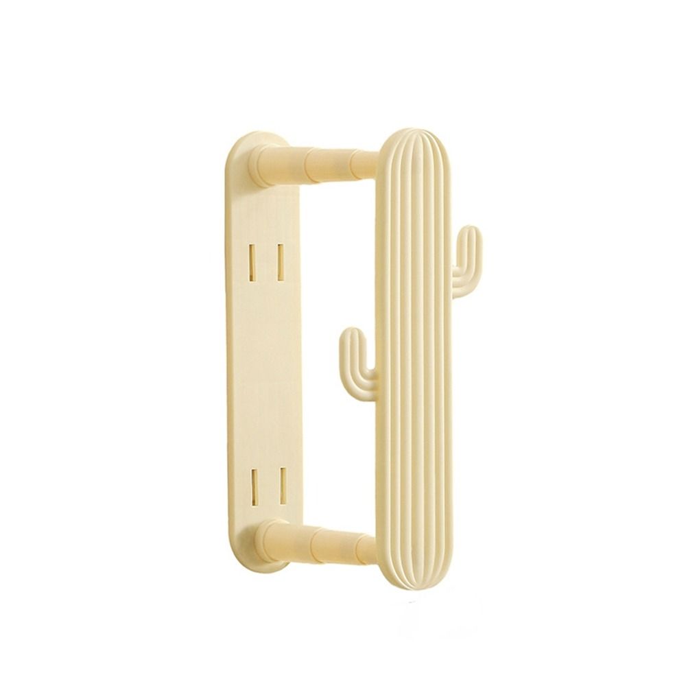 

Пластиковая вешалка для одежды в форме кактуса, телескопическая подвесная сушилка для балкона для дома бежевый