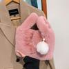 Autumn and Winter Niche Plush Bag 2025 New Women's Bag Popular Versatile Chain Messenger Bag Plush Bag Bucket Bag