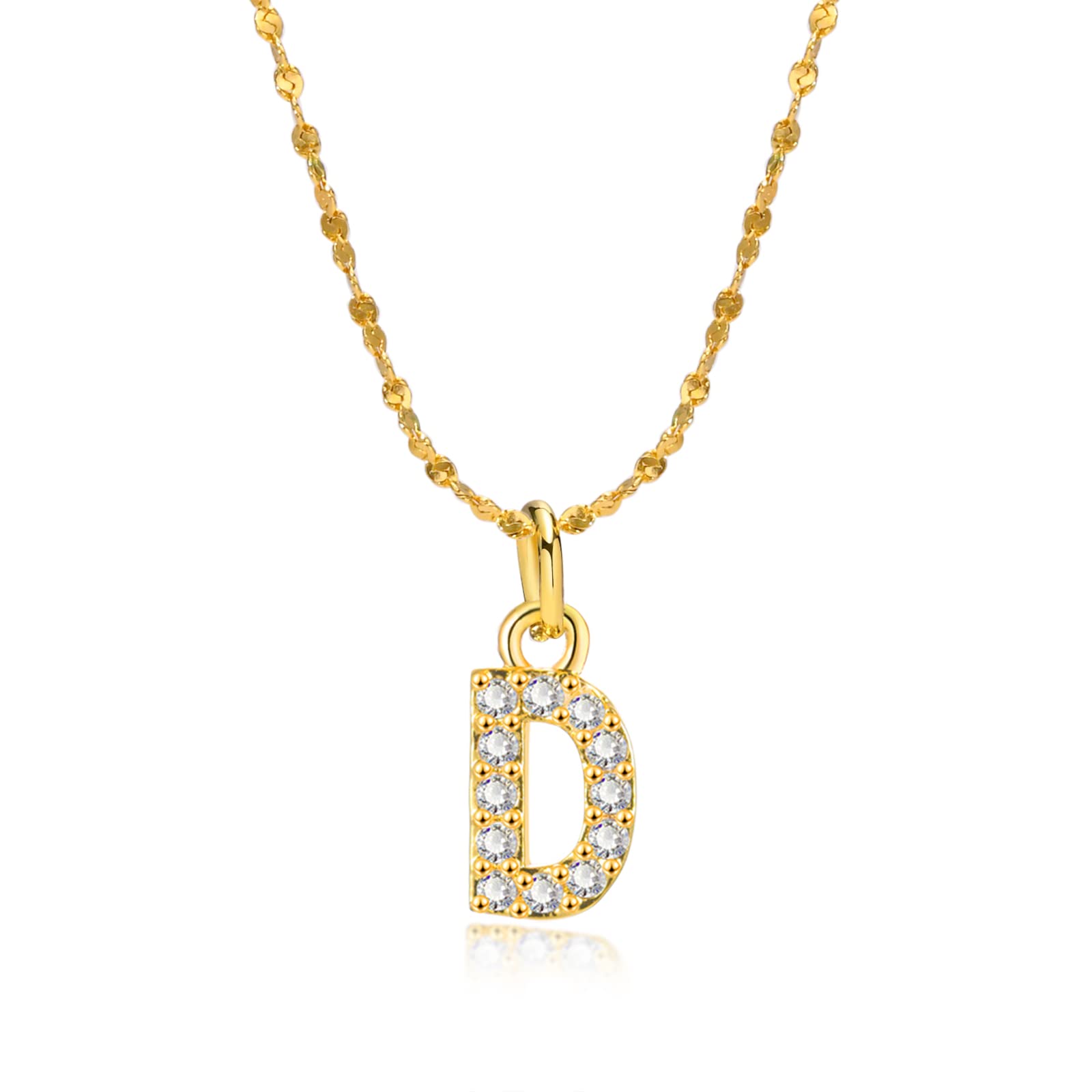 

Ожерелье для Женщин из Нержавеющей Стали с Блестящей Буквой Алфавита Инициал Юбилей [Rockyu] Женское, Золотое, Гипоаллергенное, Стальное, Подвеска, Цирконий, Буквы, Цепочка, Аксессуар, золотой